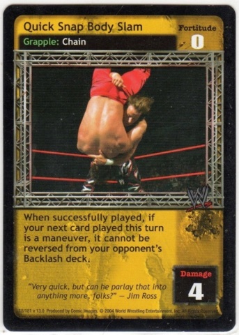 Quick Snap Body Slam
